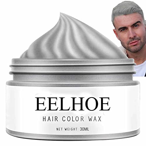 Cera Colorida | Lama de estilo de tintura de cabelo cinza prata unissex,1 oz tintura de cabelo creme
