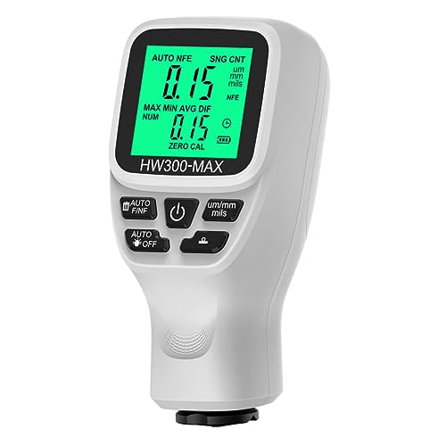 Medidor digital de espesor de recubrimiento Cabilock para pintura automotriz, herramienta precisa de medición ligera para laboratorios y talleres, sin batería miniatura 1