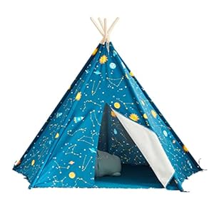 Tipi tent for meisje en jongen opvouwbare spelen tent for meisje en jongen kamer decor indoor & outdoor katoen canvas…