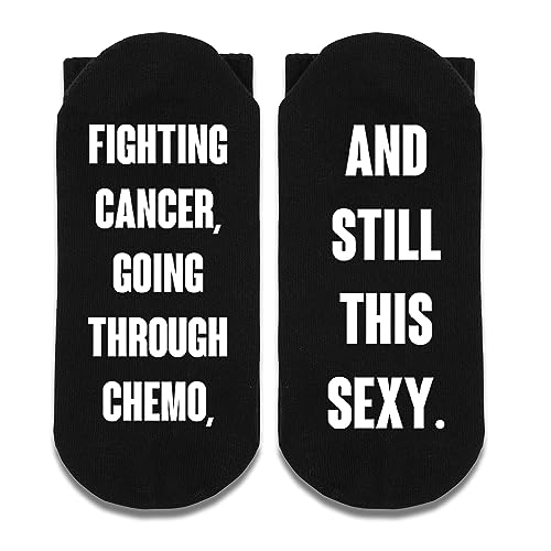 Updenet Fighting Cancer, Going Through Chemo, And Still This Sexy Socks, Cancer Socks, Inspirational Gifts, Chemo Gifts, Funny Socks. (Cotton, Black 052)