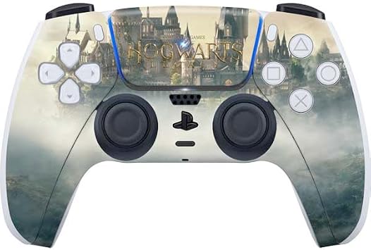 Skinit Decal Gaming Skin Compatible with PS5 Controller - Officially Licensed Wizarding World Hogwarts Legacy Main Poster Design
