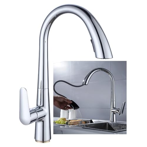 Torneira Goumert Extensivel Cozinha Pia Bancada Monocomando Luxo Agua Fria Quente Jatos Agua 360 Gra