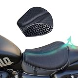 Ceskony バイクシートクッション ゲルクッション 通気性 200個通気孔 3Dメッシュシートカバー 衝撃吸収 体圧分散 滑り止め 取り付け簡単 人間工学 快適なツーリング バイク用品(40*36.5*3cm)