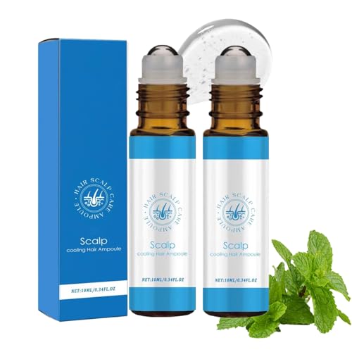 Hair Growth Serum Roll On，Hair Growth Serum Roll On Nourishing Scalp & Hair Treatment For Growth, Shine & Strength 2pcs,10 Ml