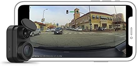 Garmin Dash Cam Mini 2, Tiny Size, 1080p and 140-degree FOV, Monitor Your Vehicle While Away w/ New Connected Features, Voice Control (Renewed)