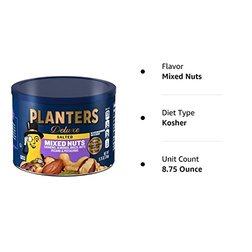 Planters Deluxe Mixed Nuts (8.75 Oz Canister) #TOP4