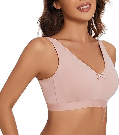 Cotton Sport Bra, Women`s Sports Bras, Non-Wire Everyday Bra, Wire-less Bra, Women Clothing, Ladies Under-wear