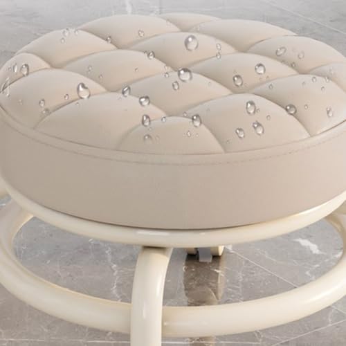 Cojín de asiento redondo de espuma y PU resistente para renovar tus taburetes de bar 6