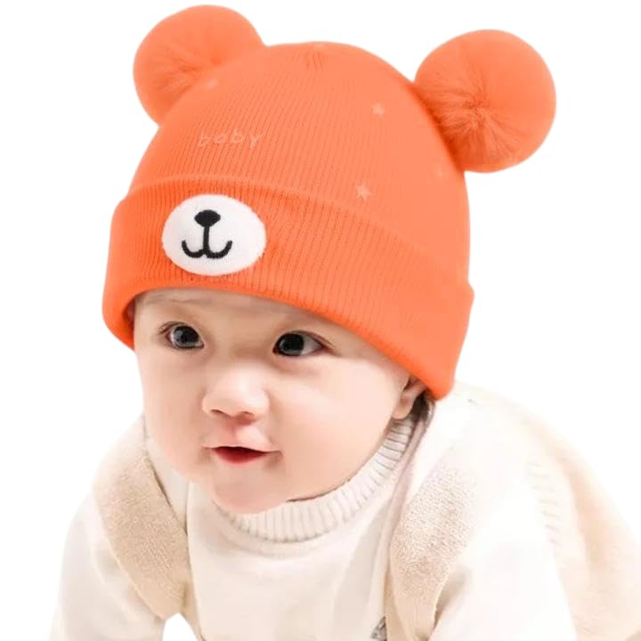 Baby Boy Girl Winter Hat, Kids Earflap Hat with Scarf, Toddler Fleece Beanie Cap Cartoon Bear Ears Woolen Monkey Hat(3 Mon... - Review, Price and Buying Guide