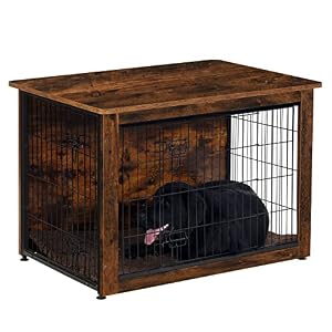 DWANTON Dog Crate Furniture Wooden Pet Crate End Table Indoor Dog Kennel for SmallMediumLarge Dog