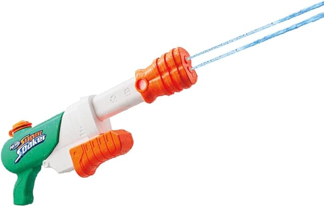 Nerf Super Soaker Hydro Frenzy Water Blaster, Wild 3-In-1 Soaking Fun, Adjustable Nozzle, 2 Water-Launching Tubes
