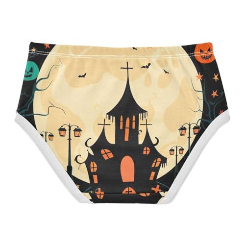 Girls Underwear Toddlers 2t Cotton Panties for Girl Colorful Briefs Kids Undies Halloween Moon2