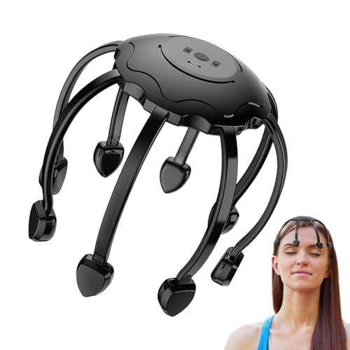 Massager Head Massager-8-Claw-Octopus Per La Cura Del Cuoio Capelluto | Scala Rilassante, Dispositivo Di Rilassamento Profondo, Massaggio Portatile Per La Testa, Dispositivo Di Massaggio Elettrico Per