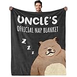 Funny Gifts for Uncle, to My Uncle Blanket, Uncle Birthday Gift, Gifts for Uncle from Niece Nephew, Uncle Gifts for Father's Day Valentine's Day, Soft Flannel Throw Blanket 60'×50'