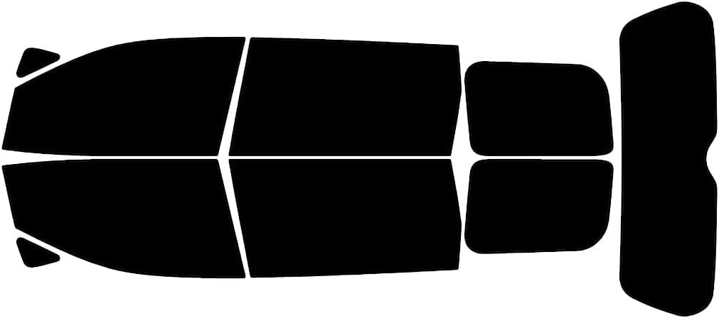 Rvinyl Window Tint Kit Compatible with Nissan Quest 2011-2016 - Black 5% - Single Ply No Bubble Film - Do it Yourself Vehicle Complete Precut Kit