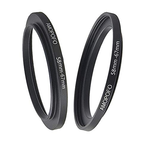 58-77mm - Anello adattatore step-up da 58mm a 77mm - Anello adattatore per obiettivo 58mm verso filtro 77mm - Compatibile con tutte le marche - Adaptout marca francese