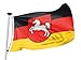 Produktbild FLAGLY Premium Flagge Niedersachsen 100x150cm -115g/m² Stoffgewicht - gedruckt, robustes und witterungsbeständiges Glanzpolyester mit Ösen (100 x 150 cm, Niedersachsen)