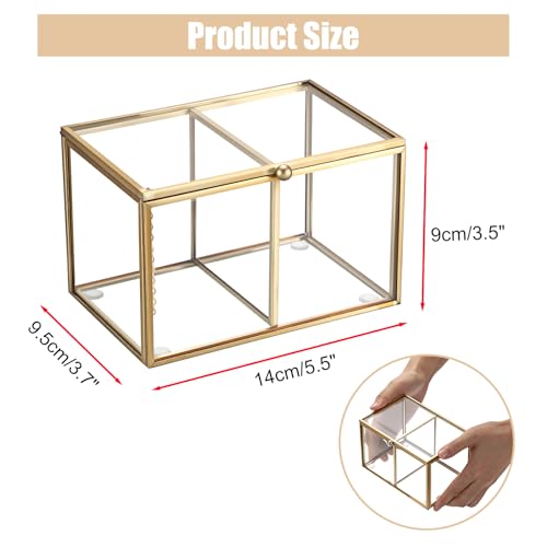 Tarros de almacenamiento de vidrio transparente SUMTree con tapa para baño 3