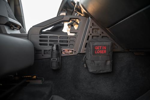 DV8 Center Console Molle Panels & Digital Device Mount for 2024 Toyota Tacoma | Compatible w/ Bulletpoint & RAM Mounts | Quick Access to Your Daily Gear & Digital Devices | Black Powder Coat | Steel - Thumbnail 6