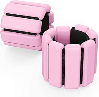 2 PCS Adjustable Wrist Weights Ankle Weights Set for Exercise Walking Jogging Yoga Aerobics Pilates Weight-Bearing Bracelet Fitness Wristband(14-23cm)