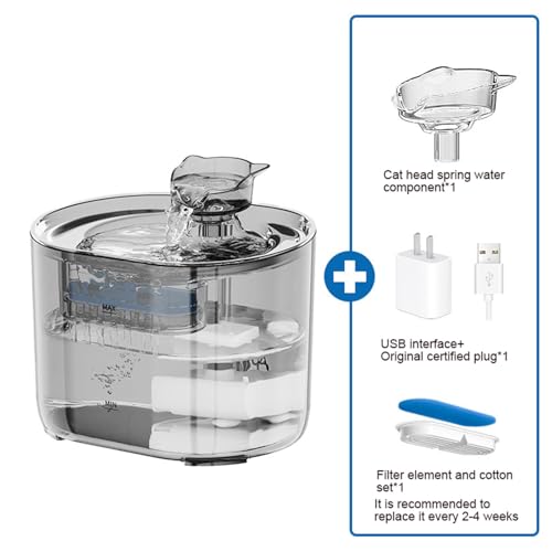 Fuente Transparente para Agua de Gato 2.2L Automática miniatura 2
