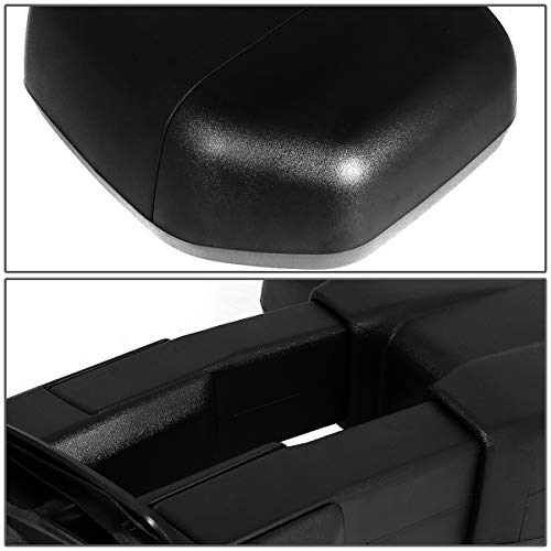 Dna Motoring Twm-058-T222-Bk Manual Adjustment Side Rear View Towing Mirrors Replacement Compatible With 15-18 F-150 With 22-Pin Plug #TOP3