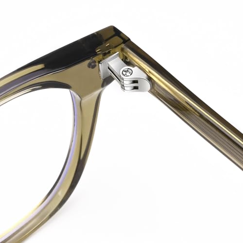 Image of Dollger Blue Light Blocking Glasses For Woman Men Thick Frame Square Computer BlueLight Glasses Clear Lens Non-Prescription