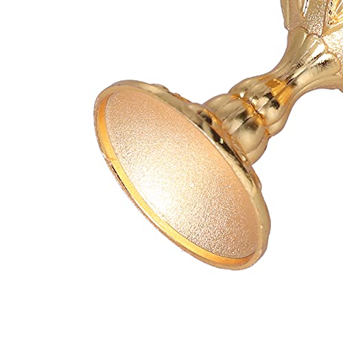 POCREATION Cálice vintage de cálice, 2 peças, taça de 30 ml, ornamentos retrô dourados de alta quali