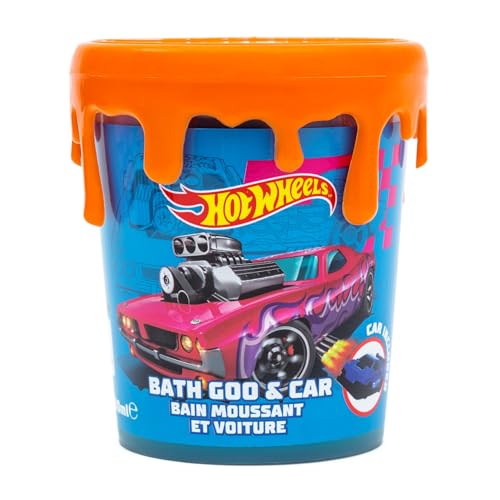 Hot Wheels Children's Bath Goo & Toy Car - Bath Goo 200ml - Children's Bath Goo - Bubble Bath - Bath Slime