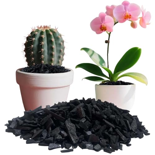 2.2 lb Organic Activated Horticultural Charcoal for Indoor Plants and Garden Natural Hardwood Soil Additive for Orchids Bonsai Terrariums Air Purifier Root Odor Removal