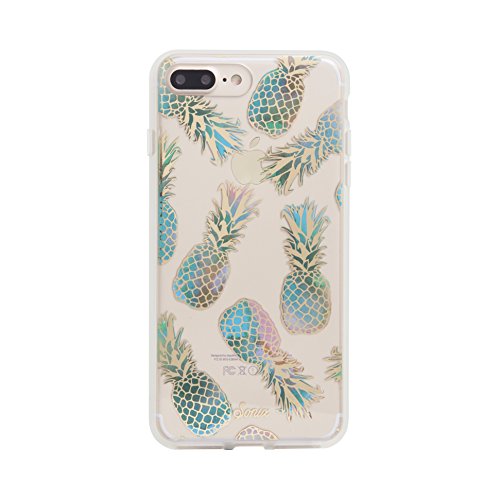 Sonix Liana Teal Pineapple Cell Phone Case [Military Drop Test Certified] Clear Case for Apple iPhone 7 Plus, iPhone 8 Plus
