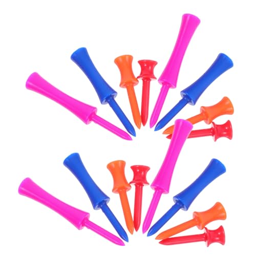 Image of Milisten 40pcs Plastic Golf Step Tees Double Deck Castle Tees for Golf Chip Practice Mats