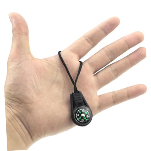 Brújula mini de supervivencia con llavero POPETPOP miniatura 3