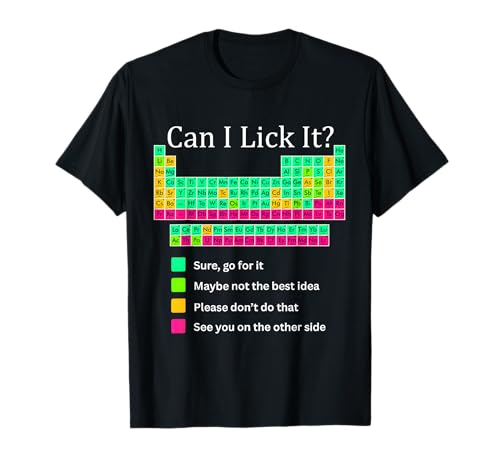 Can I Lick It Periodic Table Teacher Student Boys Girls Kids T-Shirt