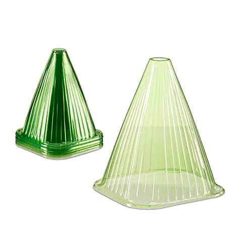 Relaxdays Pflanzenhut im 24er Set, Pflanzhilfe, Pflanzenschutz vor Frost, Schnecken & Vögeln, PVC, Pflanzglocke, grün 4 Relaxdays Pflanzenhut im 24er Set, Pflanzhilfe, Pflanzenschutz vor Frost, Schnecken & Vögeln, PVC, Pflanzglocke, grün