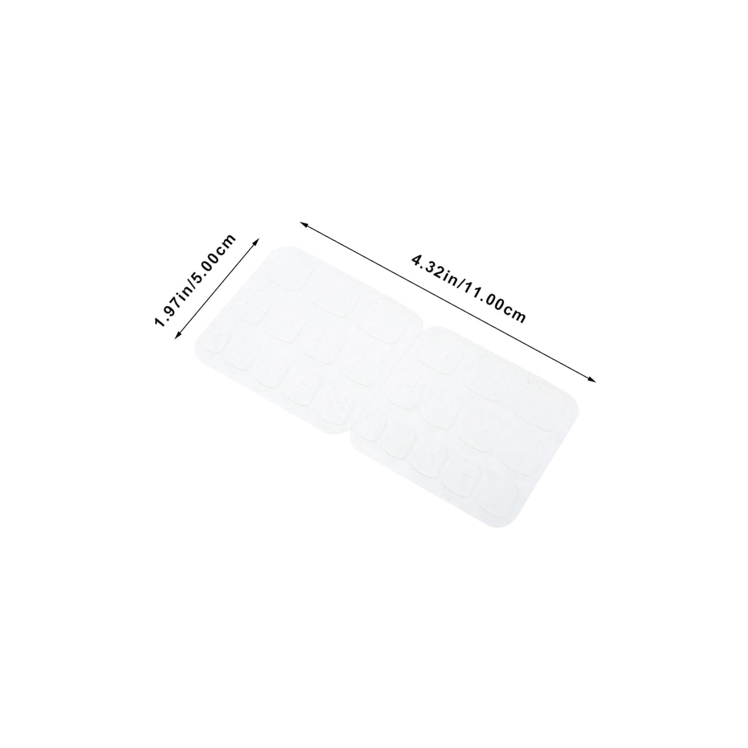 50sheets Double-Sided Nail Art Jelly Glue Full Nail Adhesive Tabs for Press Gel