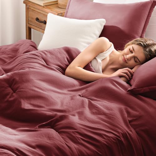 Image of King Comforter Set Prewashed Lightweight Quilted Bedding for All Season
