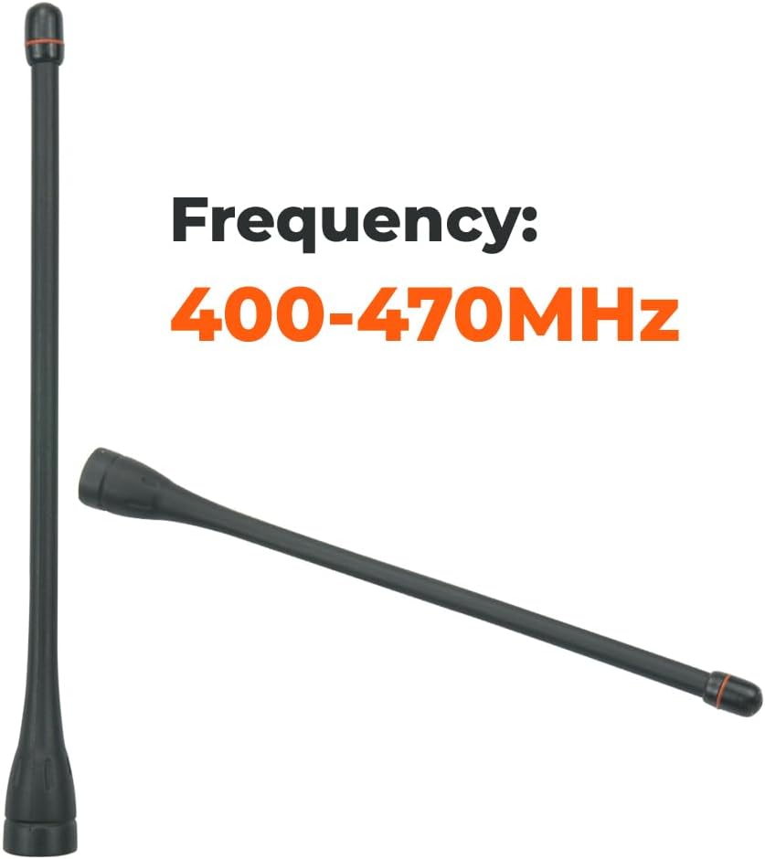 10x Replacement Antenna for Icom F21 F24 F4001 F4011 F4101D F3021 F4161 F43GT F43TR Radio UHF 440-470Mhz FA-SC57U Antenna
