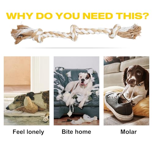Image of Fida Dog Rope Toys for Medium Large Dogs, Chew Toys for Aggressive Chewers