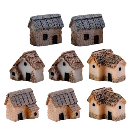 Miniature maison de campagne résine résistante à l'humidité pour terrarium durable - 3