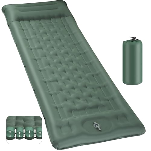 2025 Self Inflating Camping Mat with Foot Pump & Pillow