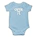 Crazy Bros Tees Cutie Pie - Math Parody Funny Cute Novelty Infant One-Piece Baby Bodysuit (6 Months, Light Blue)