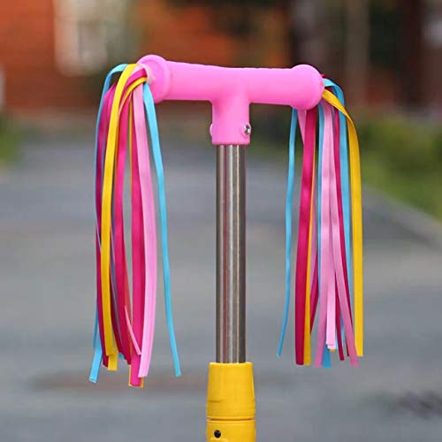 Platt Kid's Bicycle Handlebar Streamers Colorful Ribbons Tassel For Girls Boys Bicycle Handlebar Scooter Handgrip (Yellow 1Pair) #TOP3