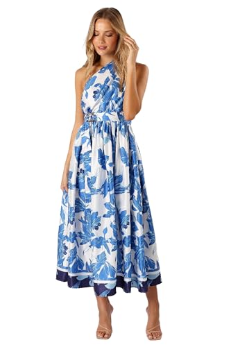 Petal & Pup Women's Naomi One Shoulder Midi Dress