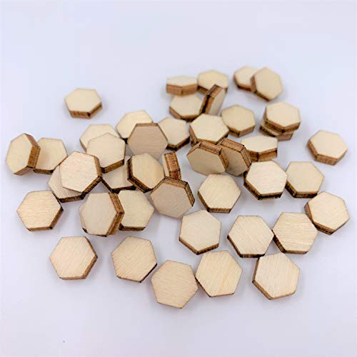 Nuo Rui Unfinished Wood Hexagon Stud Earrings Blanks 9Mm Tiles Shapes For Jewelry Making 50 Pieces #TOP8