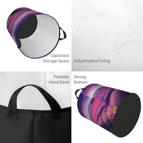 Panier à linge autonome Lavender fields grand sac de rangement durable - 5