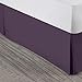 Nestl Dark Purple Bed Skirt Queen Size - Queen Bed Skirt 14 Inch Drop - Brushed Microfiber Bed Skirts - Hotel Quality Pleated Bed Skirt - Shrinkage & Fade Resistant