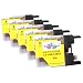 Produktbild TiToPaten* 5X Brother MFC J 5910 DW kompatible XL Druckerpatronen ersetzt Typ 1280 - Gelb