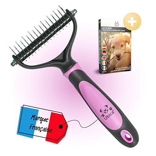 Ubica® Hundebürste - Katzenkamm - Entwirrungsbürste - Bürste für Hunde und Katzen - reduziert den Haarverlust um bis zu 90 % - E-Book - Rosa Cover