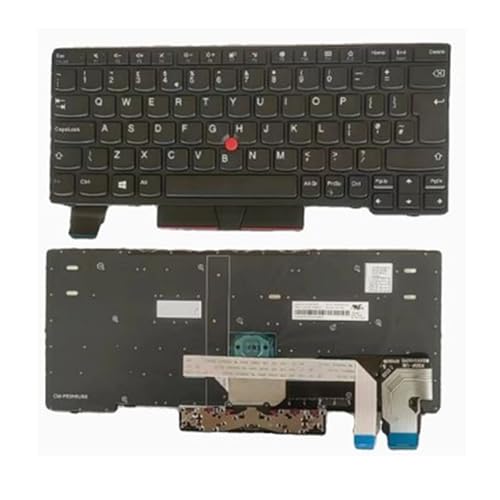 Clavier portable Lenovo Thinkpad X280 de remplacement noir QWERTY UK